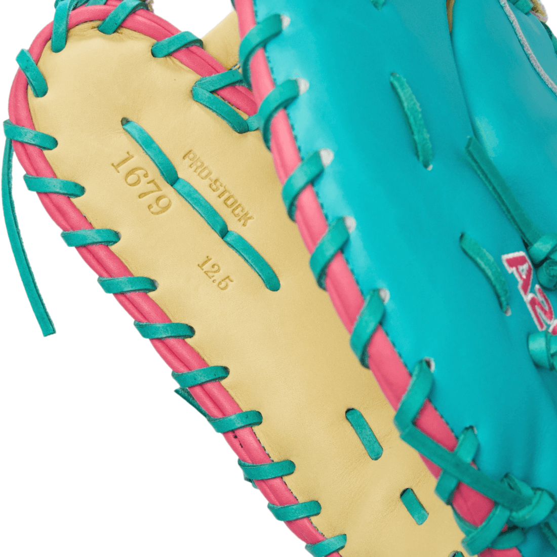 Wilson A2000 1679 LE 12.5" Baseball First Base Mitt: Blonde/Teal