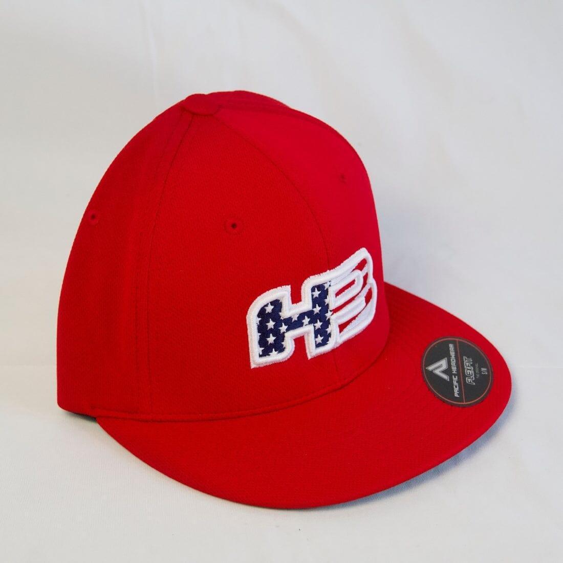 Headbanger Sports Exclusive Pacific ES342 FlexFit Hat: Red Patriot