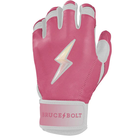 Bruce Bolt Bear Series Short Cuff Batting Gloves: Dusty Pink