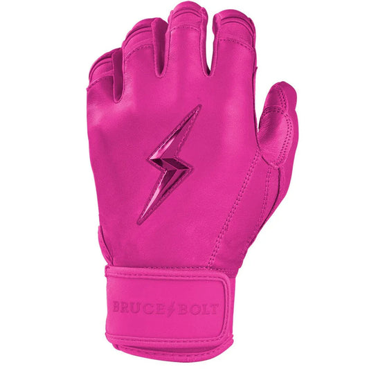 Bruce Bolt Max Clark Signature Series Short Cuff Batting Gloves: Pink