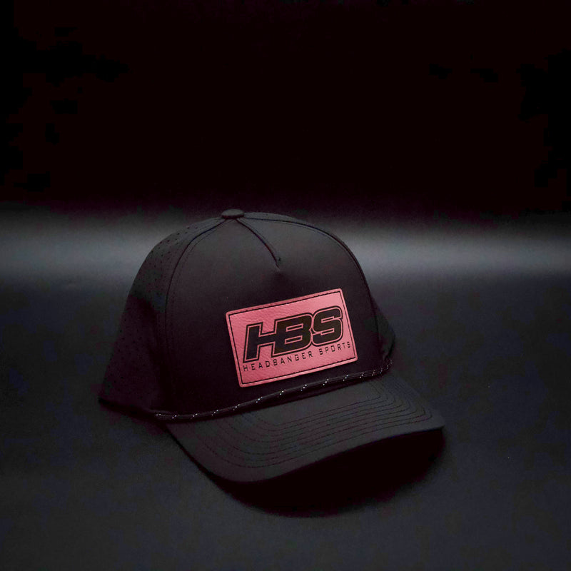 Headbanger Sports Exclusive Black P424 Perforated Snapback Lifestyle F