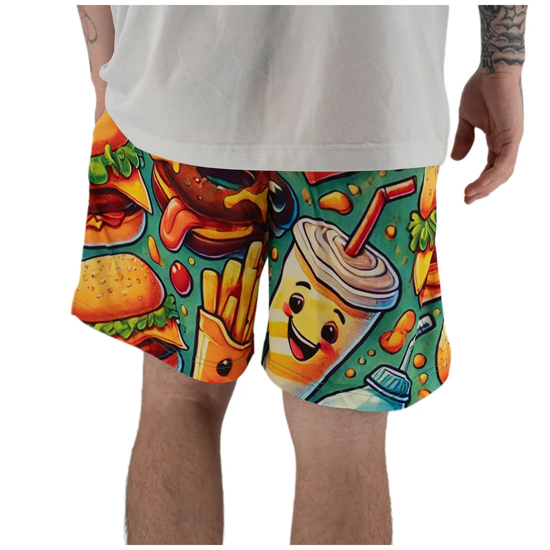 Headbanger Sports Exclusive Mesh Graphic Shorts