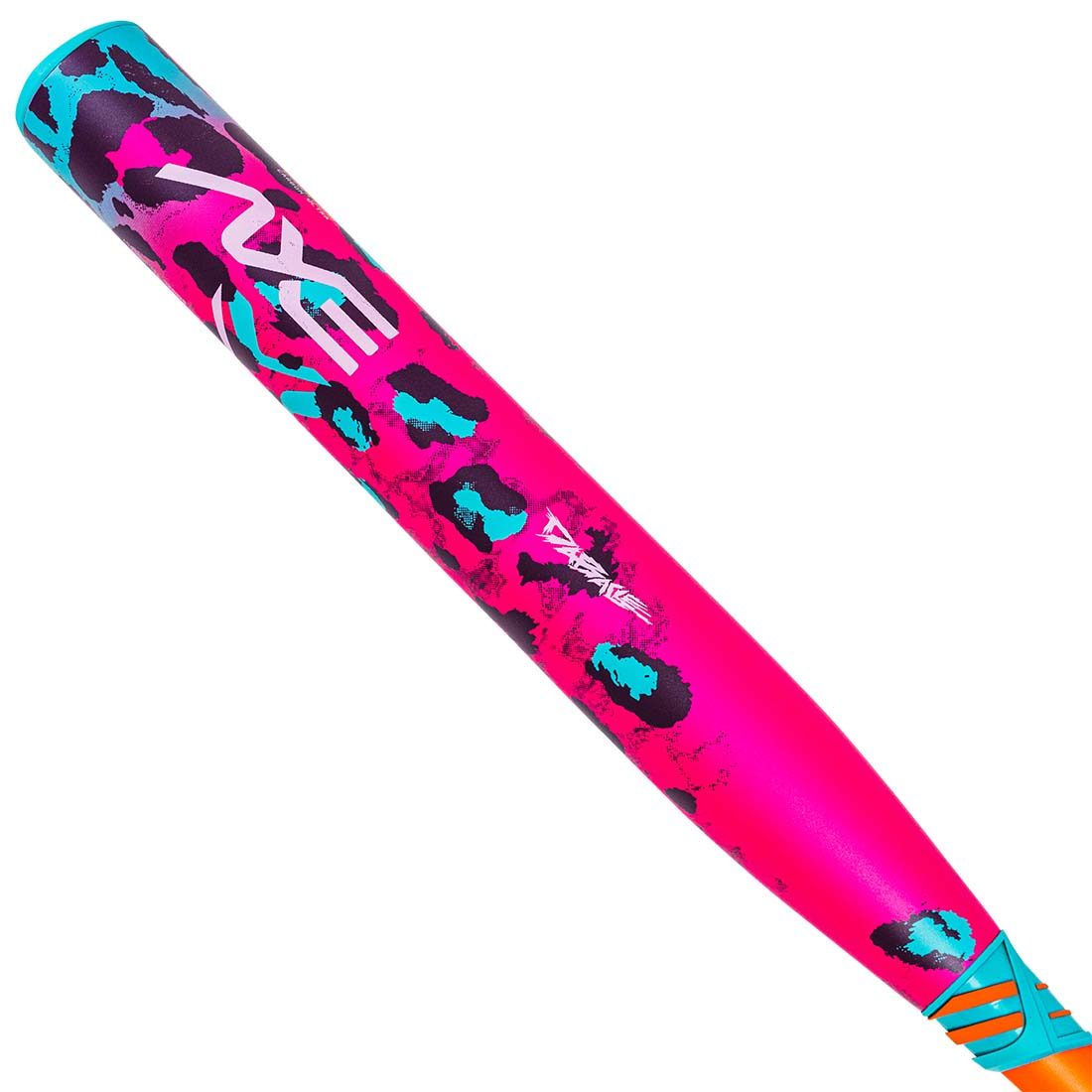Axe Dabacle slowpitch bat 13 inch Hyperflex composite barrel close up on a white background