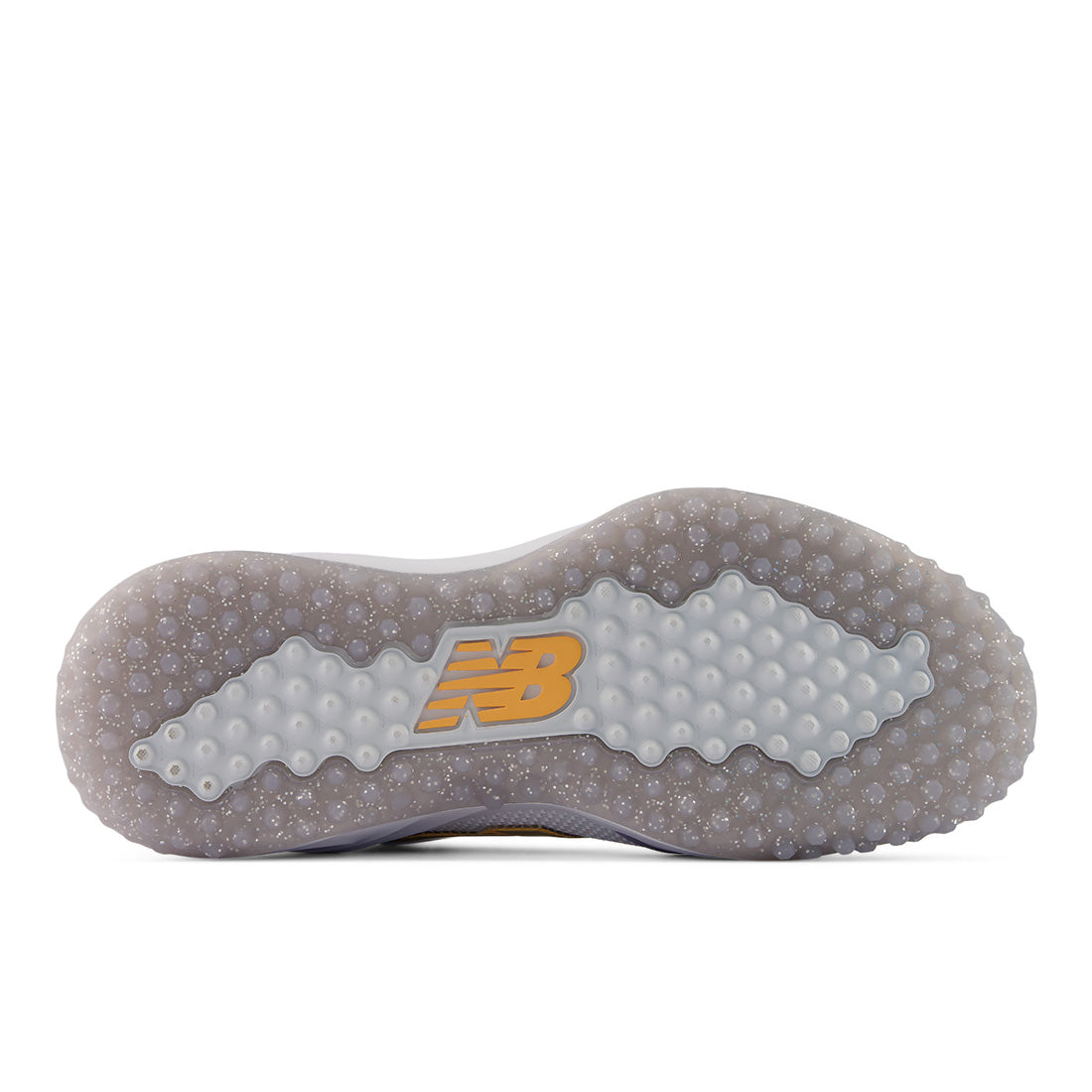 White Fresh Air and Gold Metallic Summer Skies baseball turf shoe