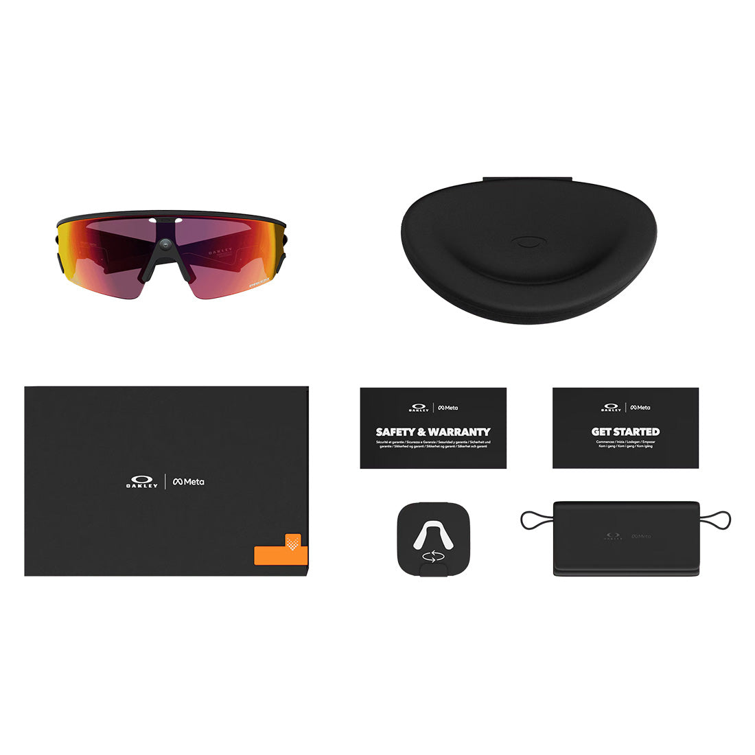 Oakley Meta Vanguard: Prizm Transitions Ember Lenses, Black Frame