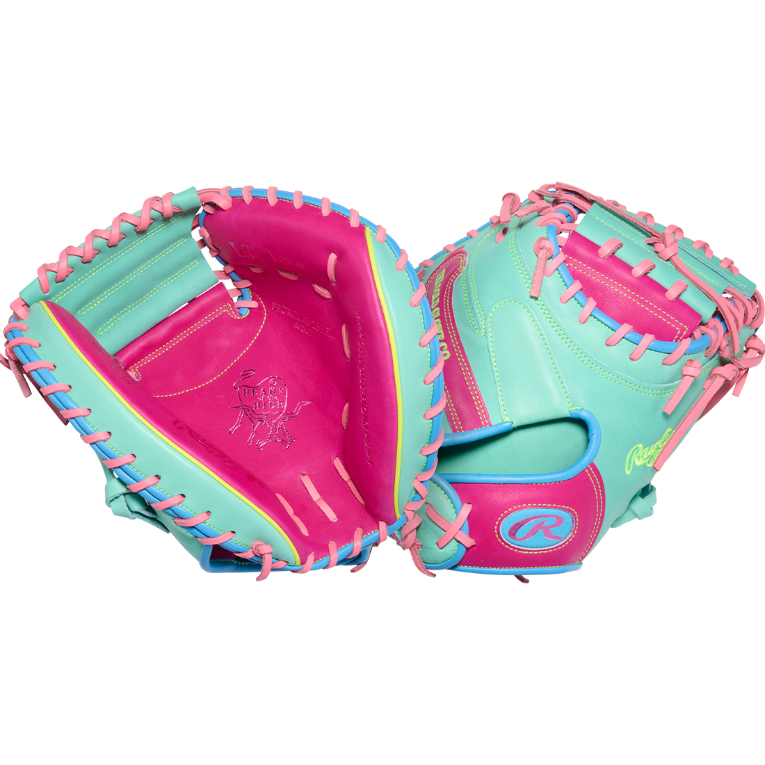 Rawlings Heart of the Hide Color Sync 10 34" Catchers Mitt: PRORCM43-23BEM