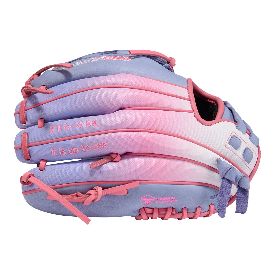 Easton Professional Collection Fastpitch 12 inch utility glove in purple and pink