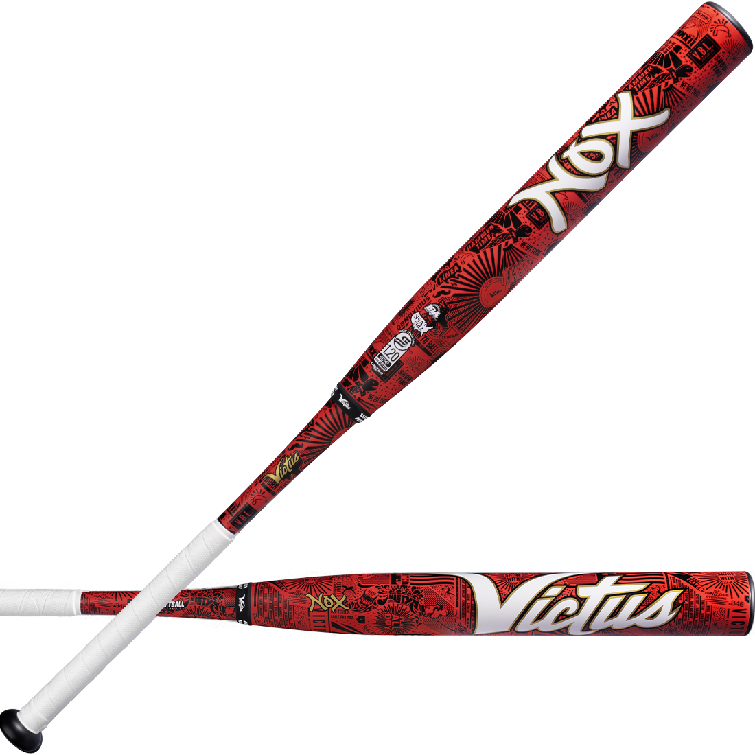Victus Nox 13.25" 2PC Balanced USSSA Slowpitch Softball Bat: VSPNX2NU