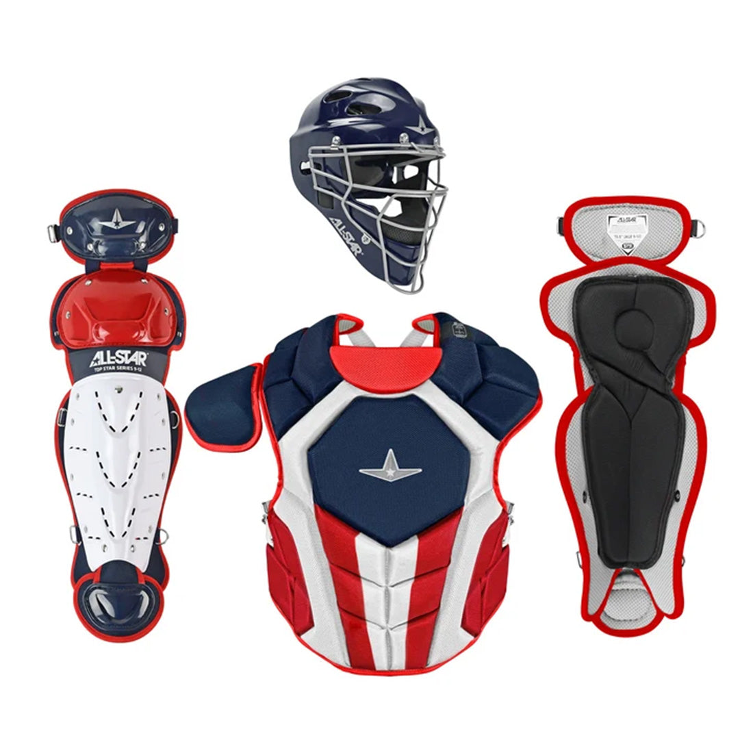 All Star Top Star Series (Ages 12-16) Catcher's Kit NOCSAE Approved: CKCC-TS-1216