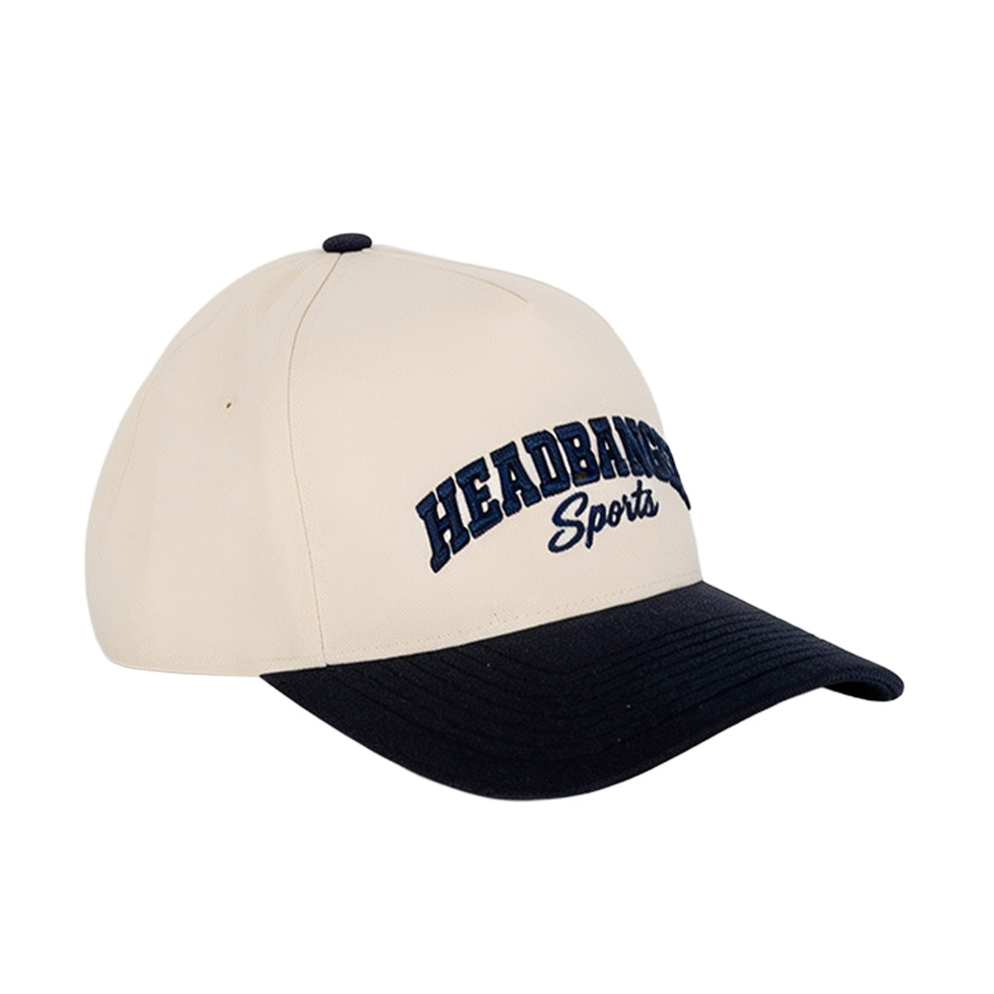 headbanger sports structured curved visor snapback