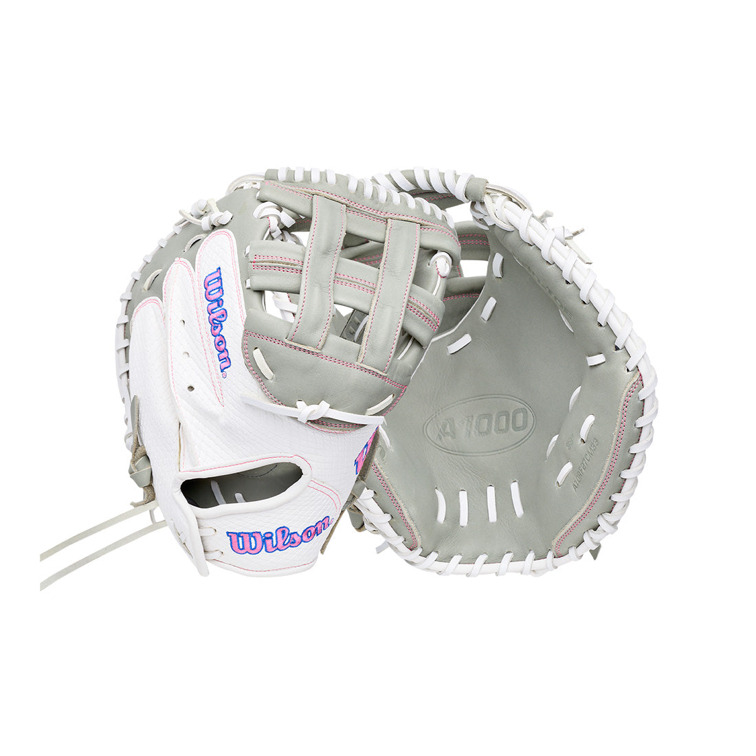 Wilson A1000 33” catcher’s mitt with adjustable wrist strap