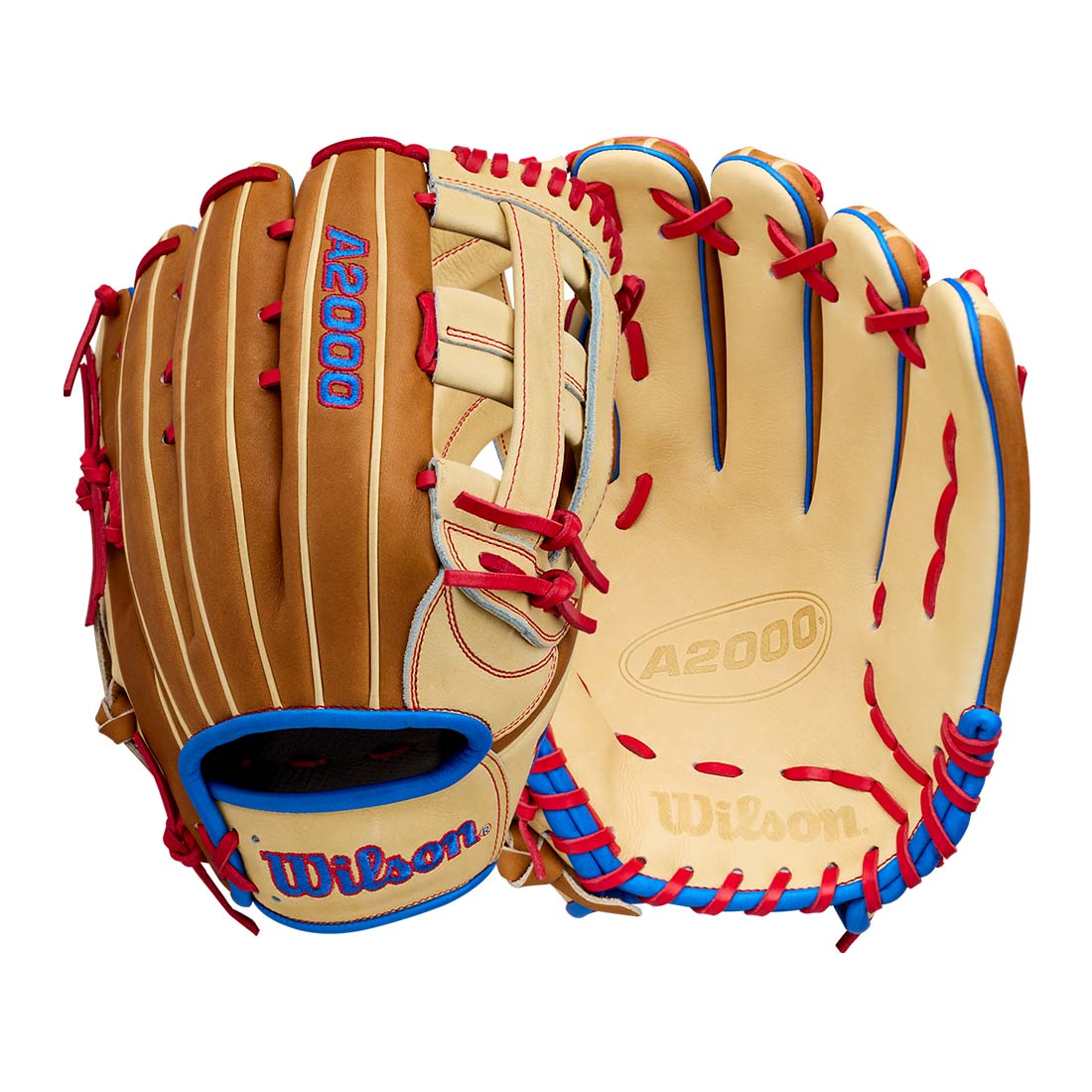 2027 Wilson A2000 1777 12.75 inch outfield baseball glove Blonde Saddle Tan Red