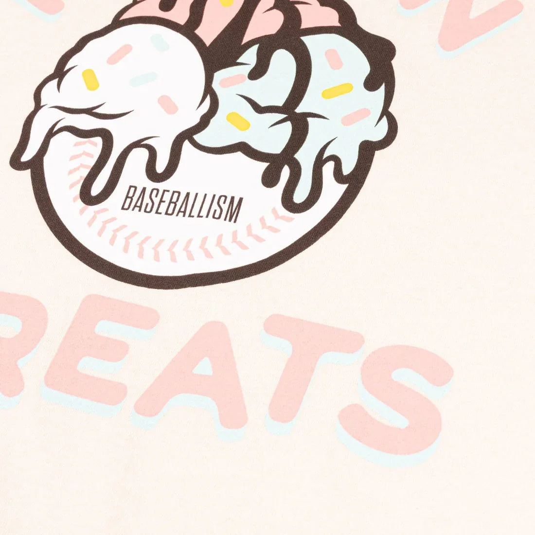 Baseballism Flag Man Frozen Treats Ice Cream Sundae T-Shirt - Youth