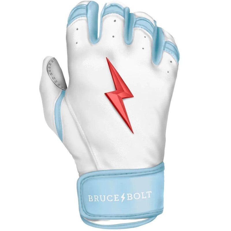 Bruce Bolt PREMIUM PRO Happ Series Short Cuff Batting Glove White HB