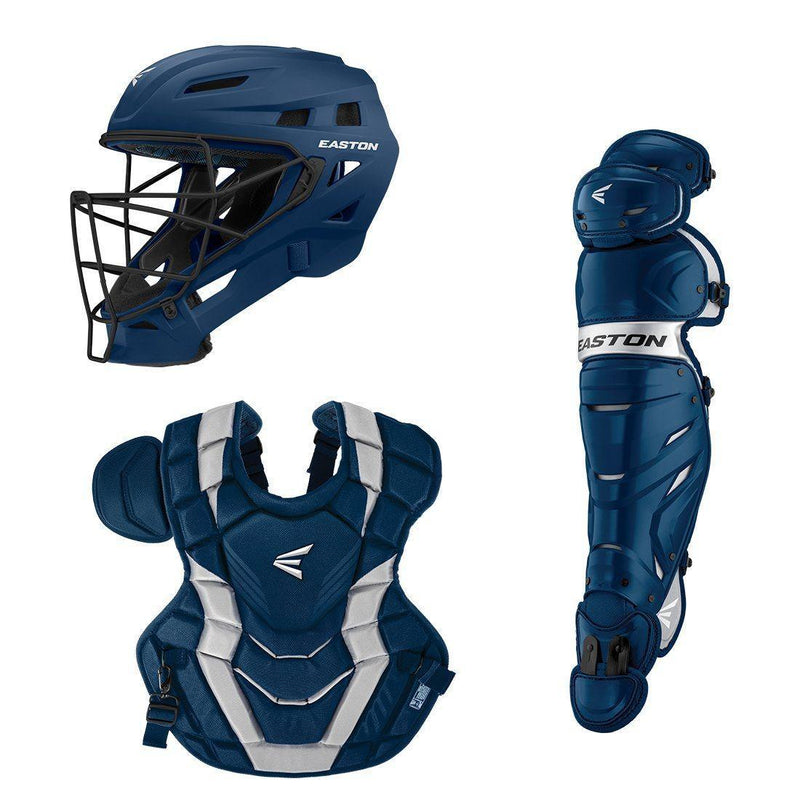 Easton Elite X Catcher's Box Set (Adult, Intermediate & Youth) Navy