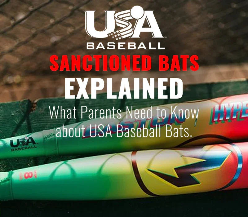 USA Baseball certified youth bat with USABat stamp on field—parents’ guide to Little League bat rules.