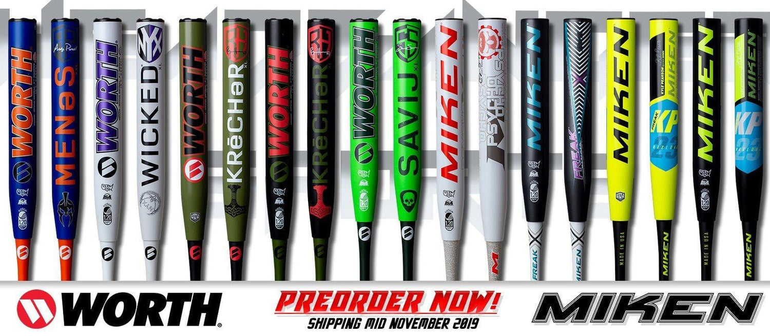 2020 Miken and Worth Slow Pitch Softball Bats