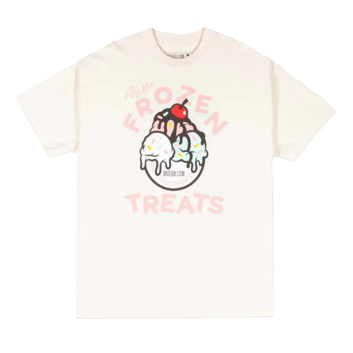 Baseballism Flag Man Frozen Treats Ice Cream Sundae T-Shirt - Youth