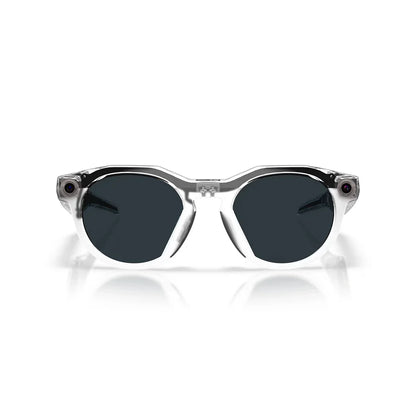 Oakley Meta HSTN Glasses: Transitions Grey / Transitions Lenses, Clear Frame