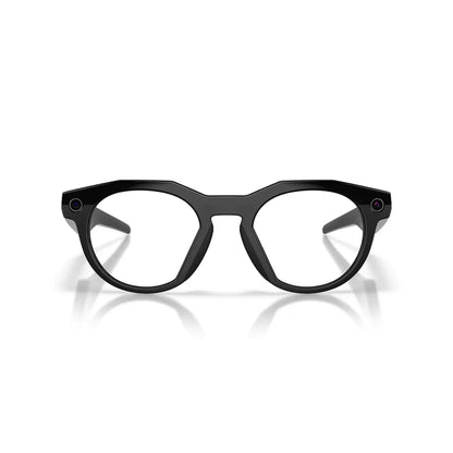 Oakley Meta HSTN Glasses: Clear Lenses, Black Frame
