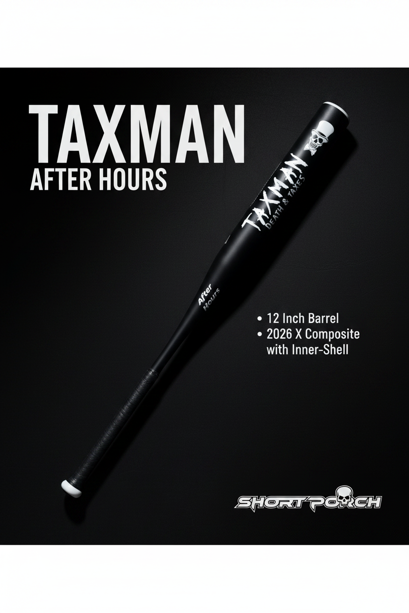 Tax Man After Hours USA slowpitch softball bat 12 inch one piece .5 end load Kevlar inner shell