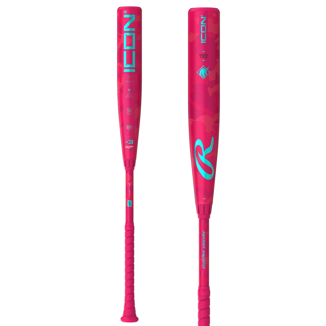 2025 Rawlings Icon Electric Unicorn (-3) BBCOR Baseball Bat: RBB5IPK3 ...
