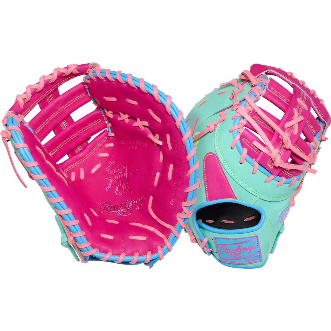 Rawlings Heart of the Hide Color Sync 10 13" First Baseman Mitt: PRORDCT-10BEM