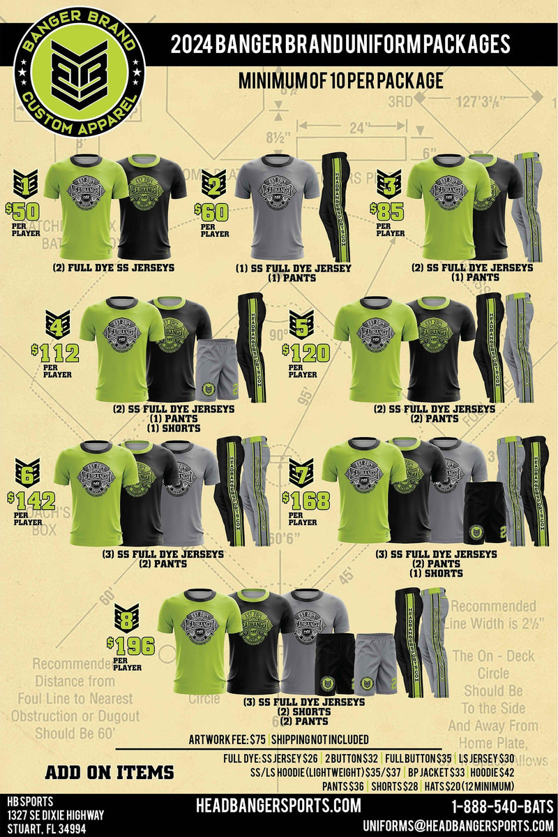 2024 Banger Brand Uniforms HB Sports Inc.