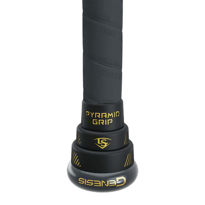 LS removable pyramid grip taper and handle close up for comfort and control