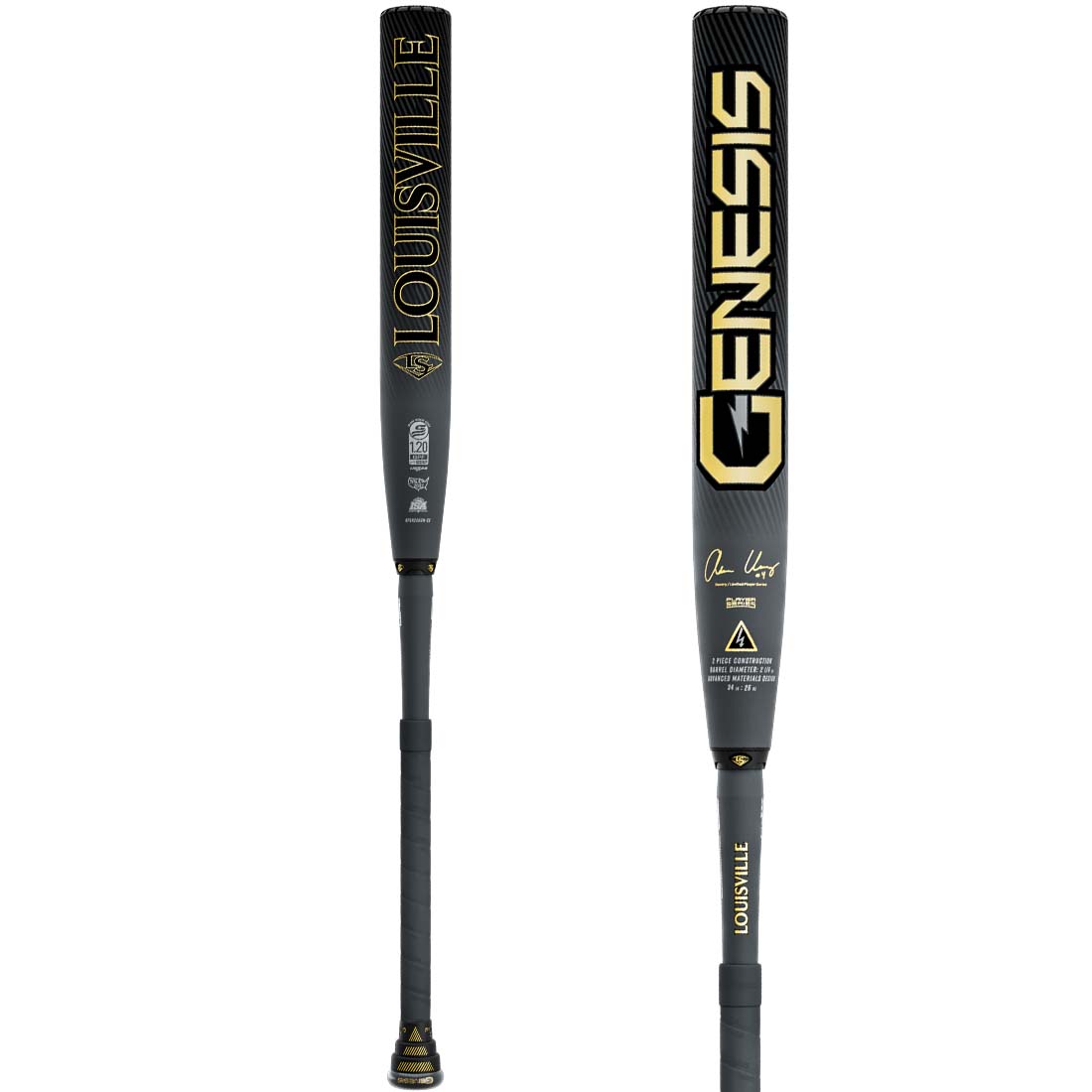 2026 Louisville Slugger Genesis Adam Ussery 2PC Maxload USSSA slowpitch bat 13 inch barrel .75 oz endload black gold