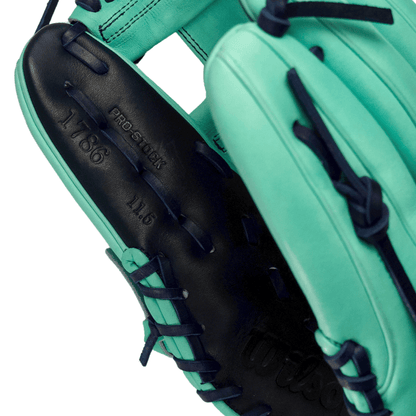 Wilson A2000 LE 1786 11.5" Infield Baseball Glove: Seafoam / Navy