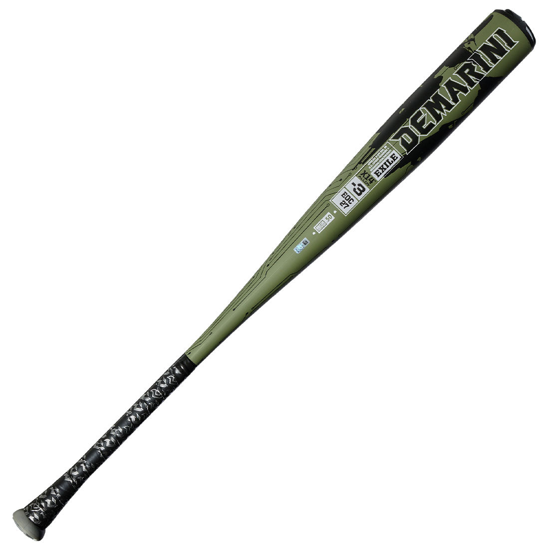 2027 demarini exile bbcor baseball bat x14 alloy barrel damplify knob