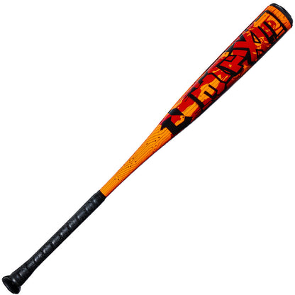 2027 DeMarini Exile USA bat in -11 and -5 with 2 5/8” X14 alloy barrel and Tracer End Cap for fast swing speed, stiff feel, and loud pop.