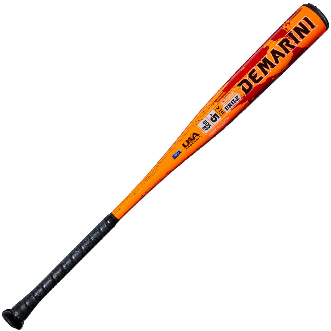 2027 demarini exile usa baseball bat one-piece x14 alloy 2 5/8 barrel