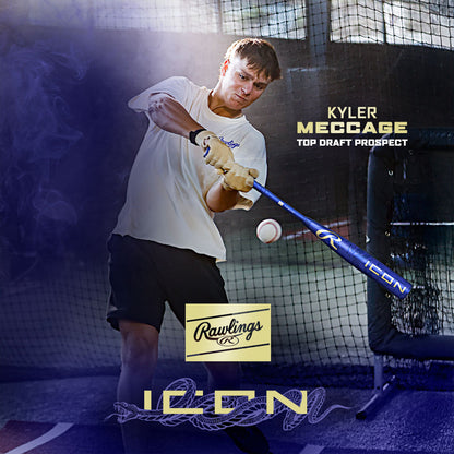 2027 Rawlings Icon (-3) BBCOR Baseball Bat: RBB7I3