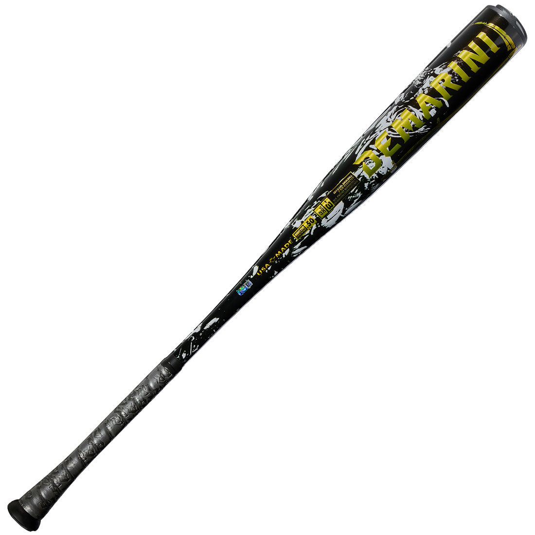 BBCOR Stamp on the side of a 2027 DeMarini Voodoo One BBCOR (-3) Baseball Bat on a white background