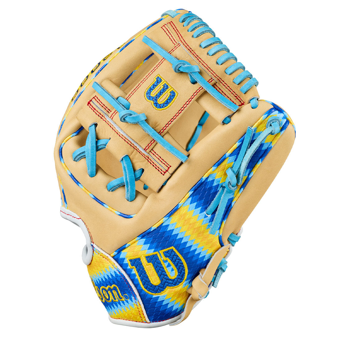 Blonde Pro Stock® leather 11.75” glove with SuperSnakeSkin™ design straight from Bobby Witt Jr.’s Chinook Seedery Lemon Pepper Sunflower Seeds
