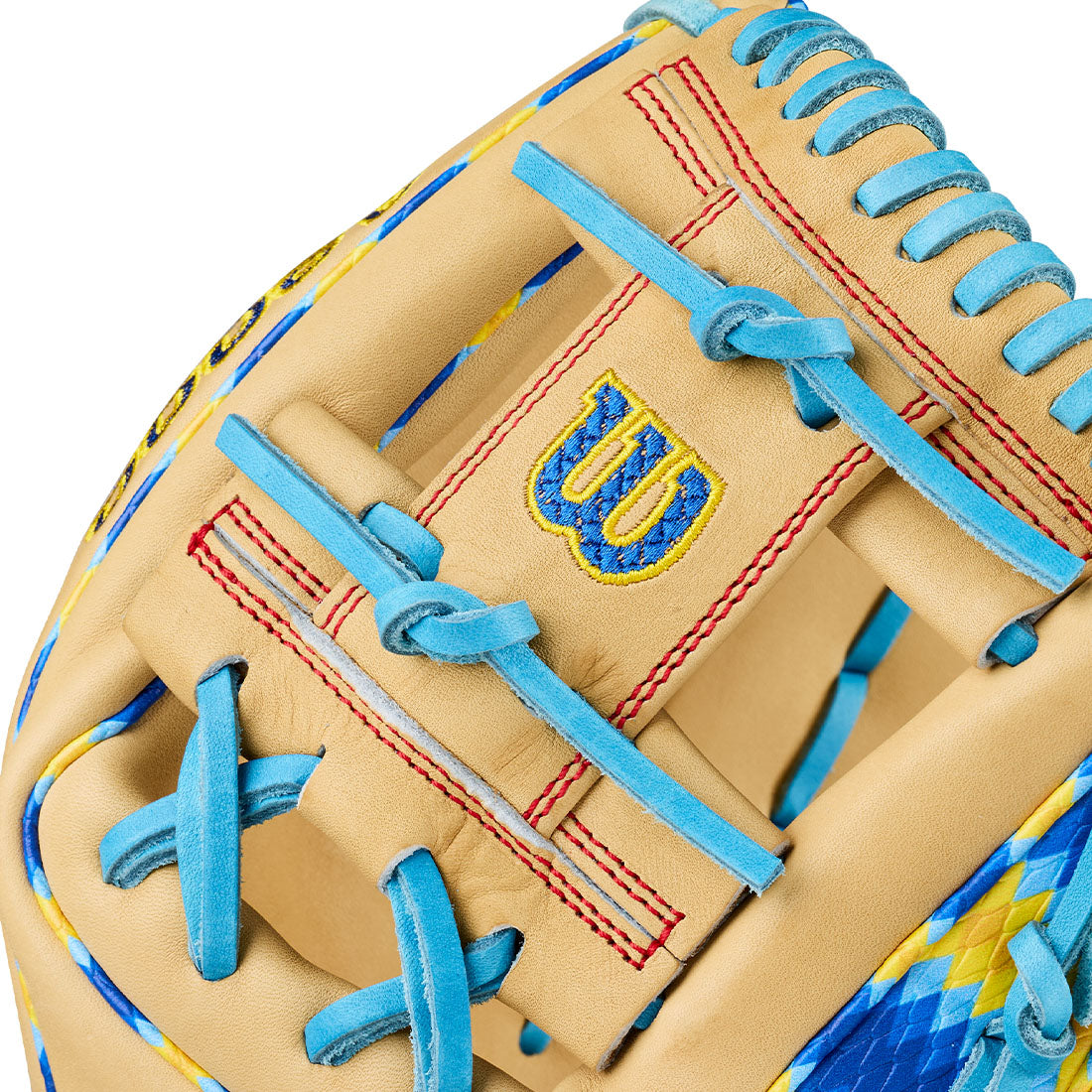 Blonde Pro Stock® leather 11.75” glove with SuperSnakeSkin™ design straight from Bobby Witt Jr.’s Chinook Seedery Lemon Pepper Sunflower Seeds
