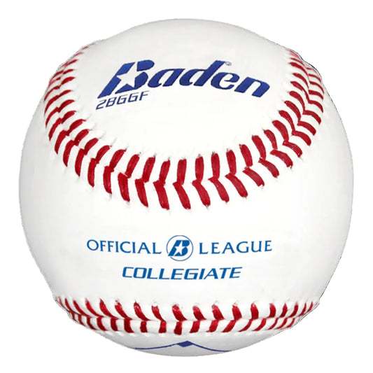 Baden 2BBGF Official League Collegiate Flat Seam Baseballs: One Dozen