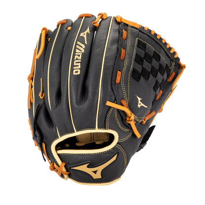 Mizuno Prospect Select GPSL1201 12 inch youth utility baseball glove Black Brown