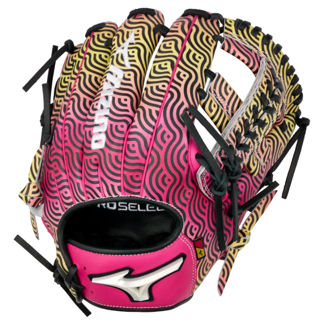 Shop Mizuno Pro Select M-Print Miami Breeze 11.5" Baseball Glove: GPS-40RMPMB at Headbanger Sports