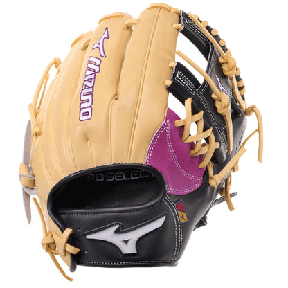 mizuno pro select solar shift baseball glove uv color changing log