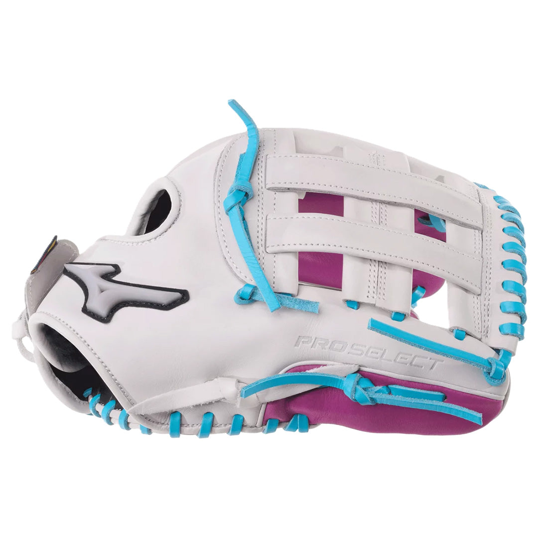 mizuno pro select fastpitch glove uv reactive wrist logo