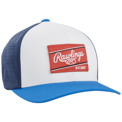 Rawlings FlexFit Laser Cut Vented Hat: RSGVH-W/N
