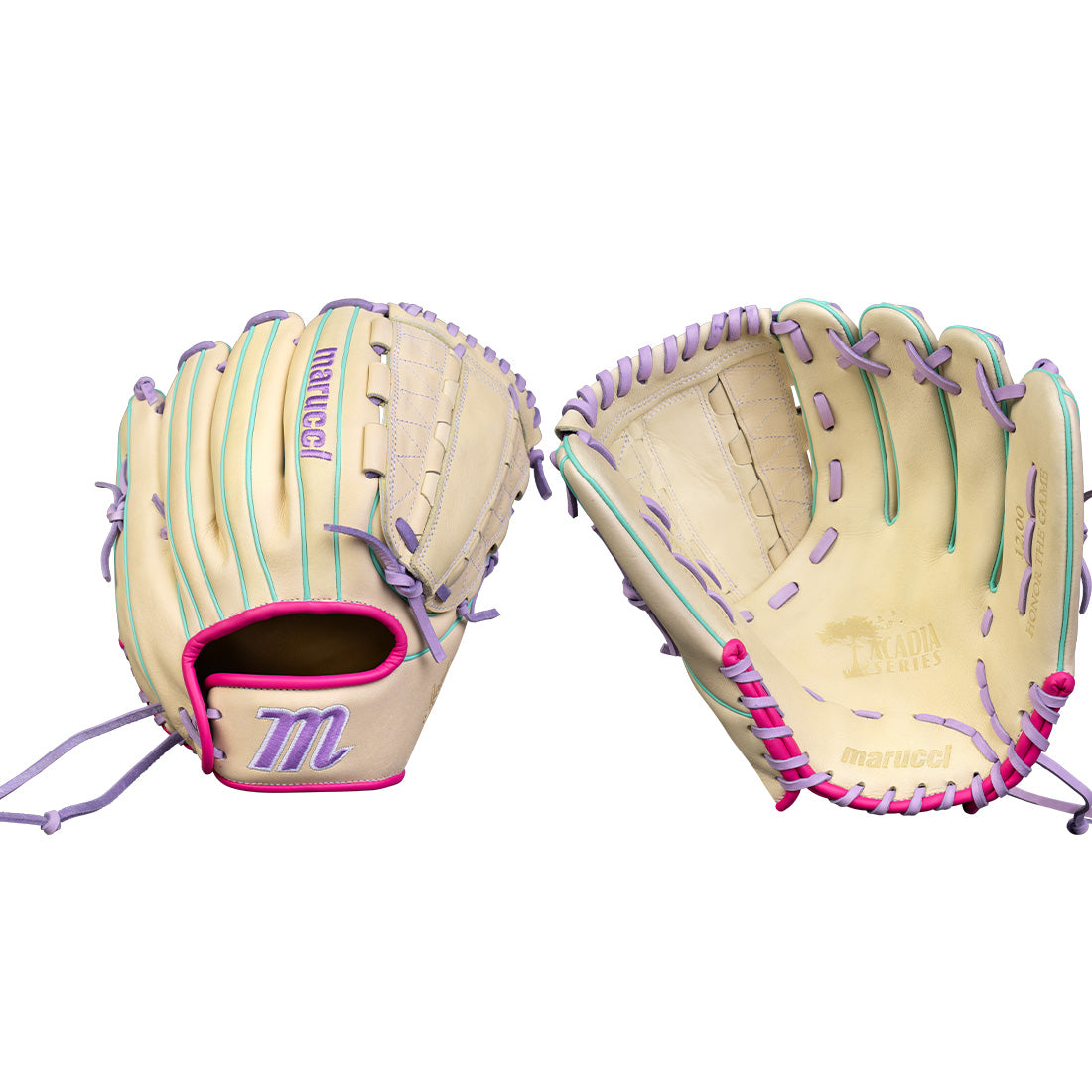 Marucci Acadia 45K9 12” Dual Hinge Infield Fastpitch Glove: MFG4ACFP45K9-CM/LP