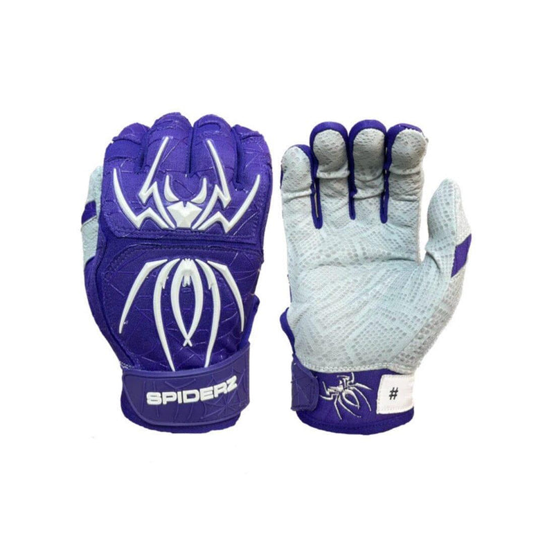 Shop the 2024 Spiderz ENDITE Batting Gloves Purple / White HB Sports