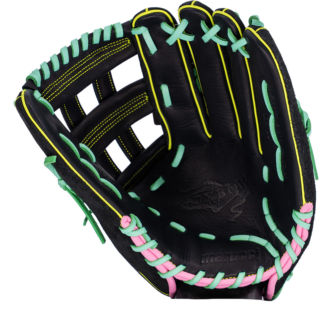 Marucci Oxbow 78R3 12.75” Outfield Baseball Glove: MFG4OX78R3-BK/RO