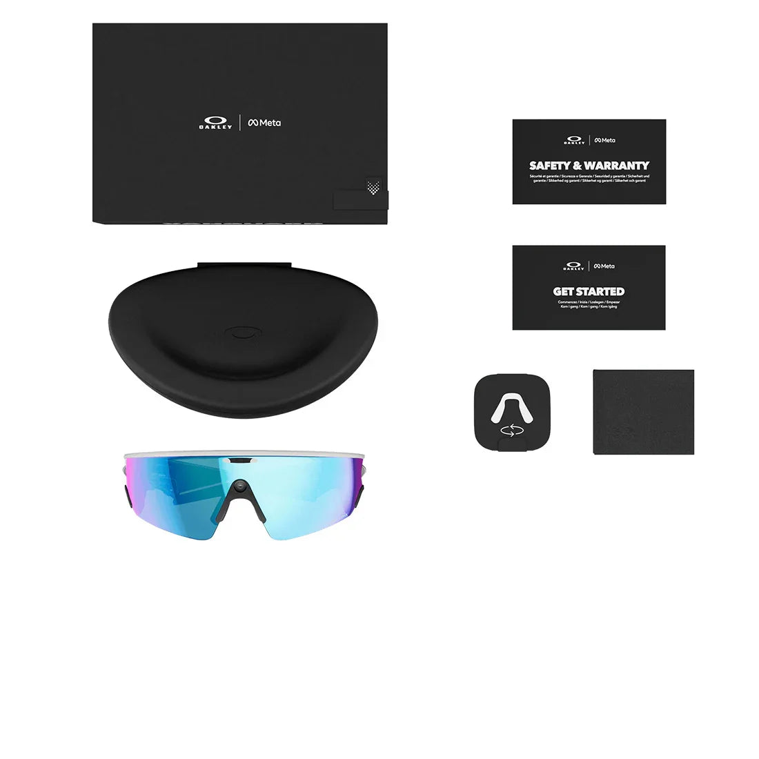 Oakley Meta Vanguard: Prizm Sapphire, White Frame