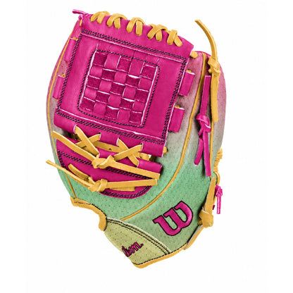 Wilson A1000 Sunset P12 Lattice Two-Piece Weave Web close up
