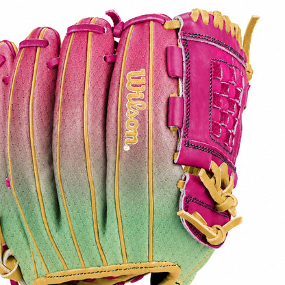 Wilson A1000 Sunset P12 Lattice Two-Piece Weave Web close up
